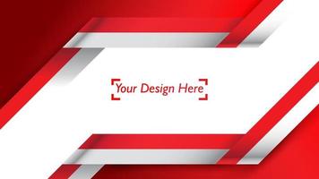 Indonesian patriotic background template with empty space for text, design, Holidays, Independence Day. Welcome to Indonesia concept - Vector