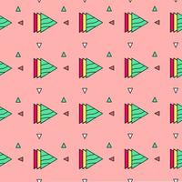 Modern multicolored stacked triangle pattern for clothing patterns. vector