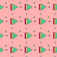 Modern multicolored stacked triangle pattern for clothing patterns. vector