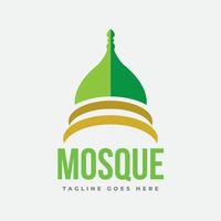 logotipo de la mezquita musulmana rusa vector