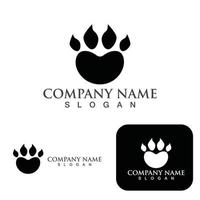 Dog paw Logo and symbol vector elements