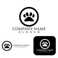 Dog paw Logo and symbol vector elements