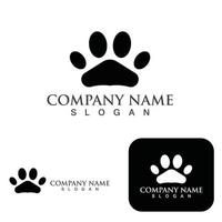 Dog paw Logo and symbol vector elements