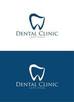 plantilla de diseño de logotipo de clínica dental vector