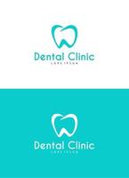 plantilla de diseño de logotipo de clínica dental vector