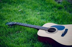 Guitar instrument Of professional guitarists Musical instrument concept For entertainment photo