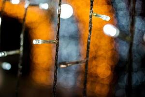 Bokeh circle, beautiful abstract colors for Christmas background - pictures photo