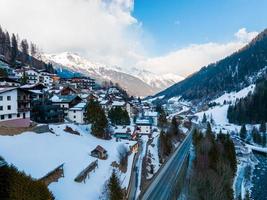 Ski resort town of St. Anton am Arlberg in Austria photo