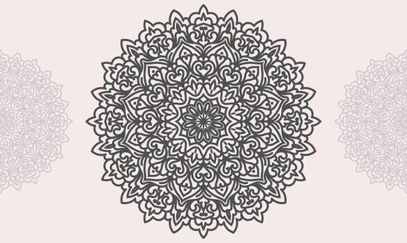abstract background with ornament. Mandala pattern vector design.