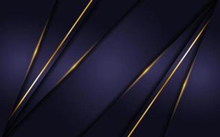 luxurious navy background with golden lines vector