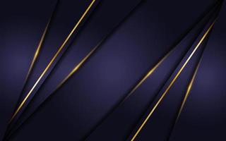 luxurious navy background with golden lines vector