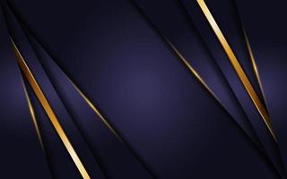 luxurious navy background with golden lines vector