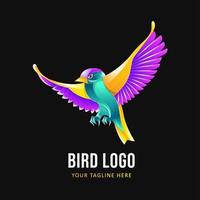 Bird Logo Template. Colorful Animal logo