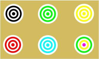 vector de flecha de tablero de dardos, juego de tablero circular