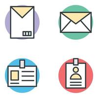 Trendy Mail Concepts vector