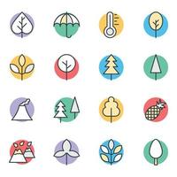 Trendy Nature Concepts vector