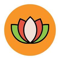 Trendy Lotus Concepts vector