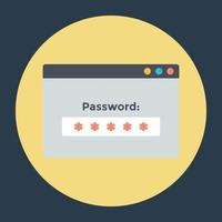 Website Password Concepts vector