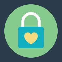 Heart Lock Concepts vector