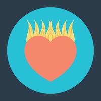 Burning Heart Concepts vector