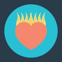 Burning Heart Concepts vector