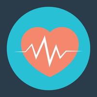 Trendy Heartbeat Concepts vector