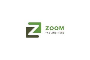 Letter Z green color simple and minimal flat creative business logo vector