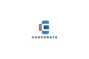 Letter c corporate business logo design vector