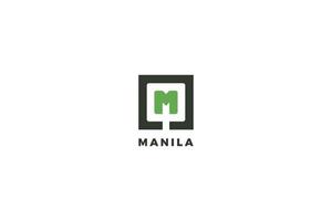 Letter M business logo design vector