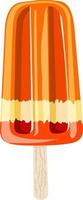 frozen juice on a stick popsicle vector