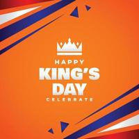 Kings Day Design Celebrate Moment vector