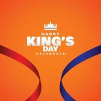 Kings Day Design Celebrate Moment vector