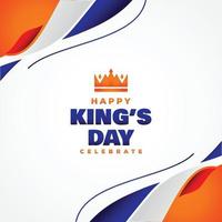 Kings Day Design Celebrate Moment vector