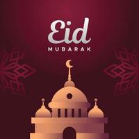 Eid Mubarak Design Celebrate vector