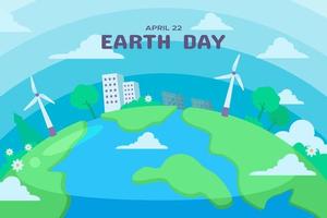 Earth Day Background vector