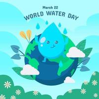 World Water Day Background vector