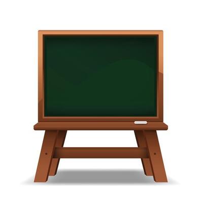 Blank Blackboard with Stand