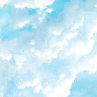 Watercolor Artistic Cloud Composition Concept vector