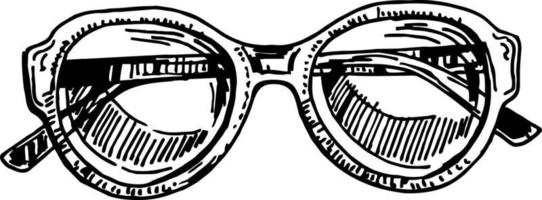 vector de tinta accesorio de visión correctiva de gafas. Gafas de dioptrías ópticas para leer y ver bien.