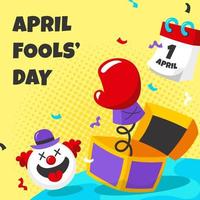 April Fools Day Background vector