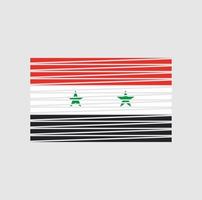 cepillo de bandera siria. bandera nacional vector