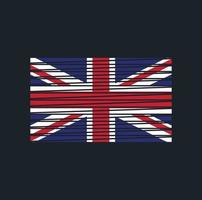 United Kingdom Flag Brush. National Flag vector