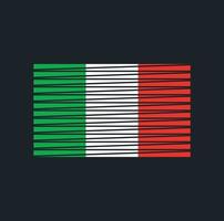 Italy Flag Brush. National Flag vector