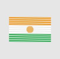 Niger Flag Brush. National Flag vector