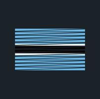 Botswana Flag Brush. National Flag vector