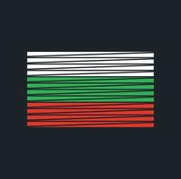 cepillo de bandera de bulgaria. bandera nacional vector