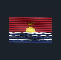 Kiribati Flag Brush. National Flag vector