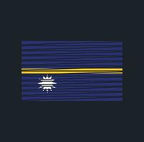 cepillo de la bandera de nauru. bandera nacional vector