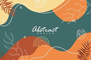 Hand draw abstract minimalist background design vector