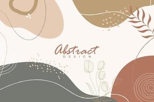Hand draw abstract background minimalist style vector